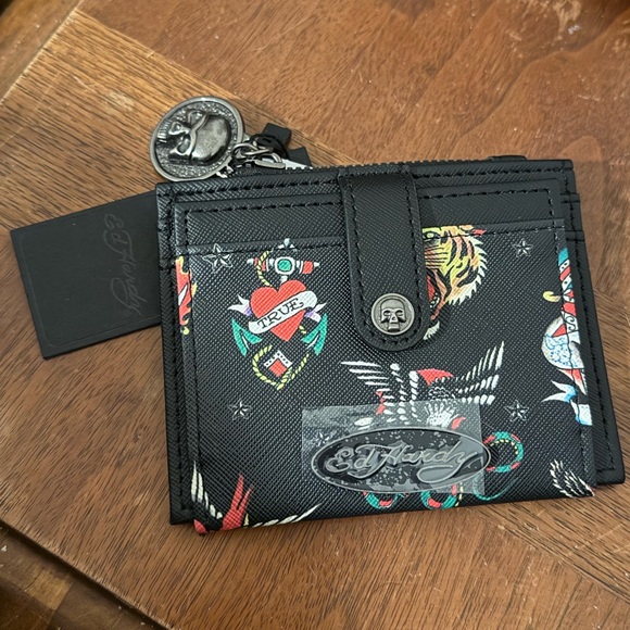 Ed Hardy Card Holder Wallet NWT - Picture 4 of 11
